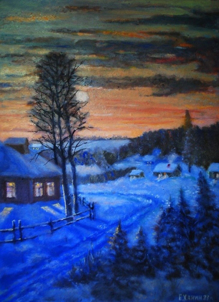 Прочитать зимний вечер. Зимний вечер. Зимний вечер в деревне. Зимняя ночь в деревне. Картина зима.